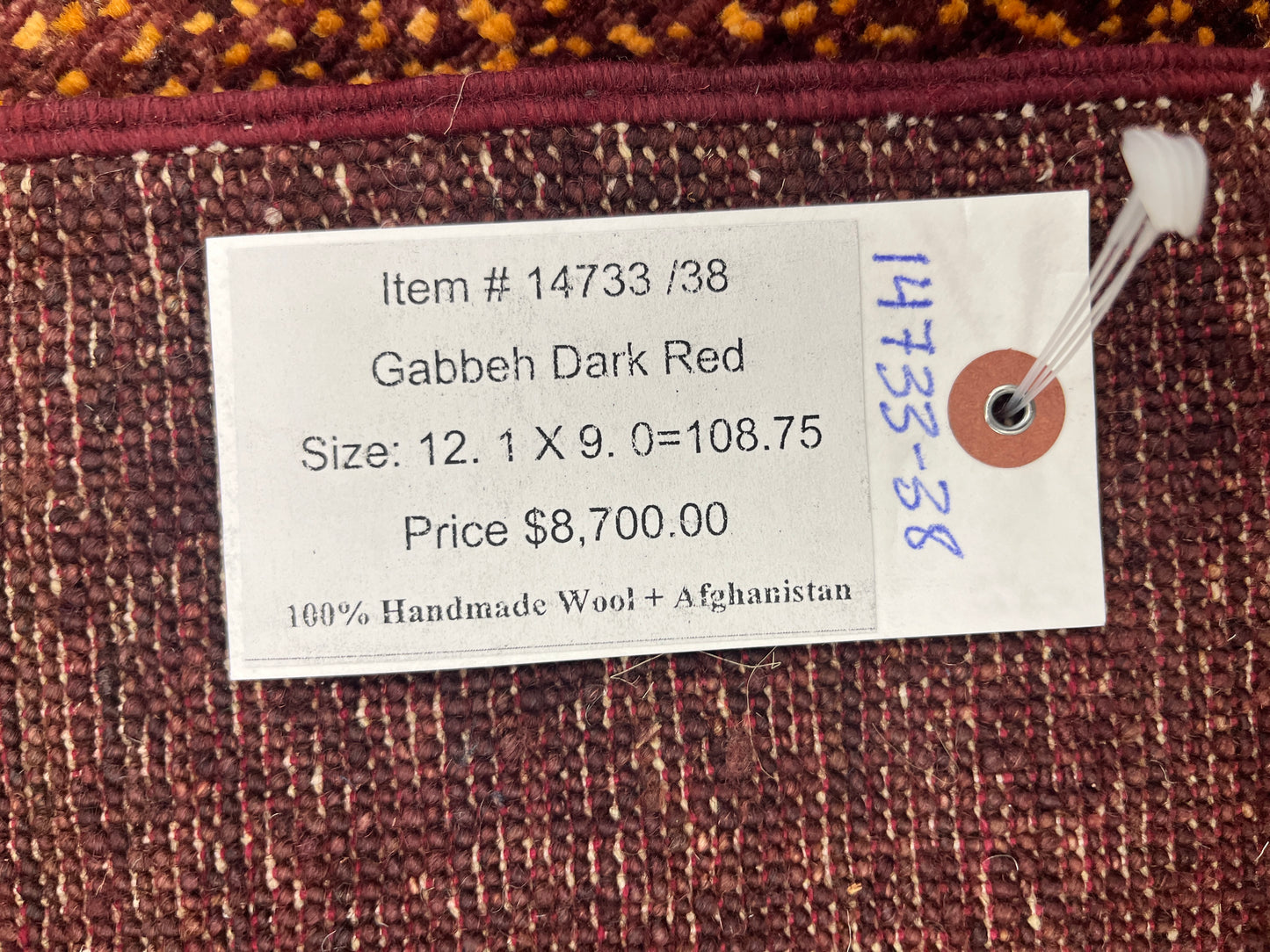 9X12 Gabbeh Loribaft Handmade Wool Tribal Rug # 14733