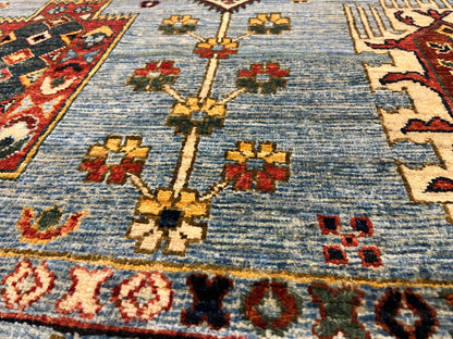 8X10 Light Blue Aryana Handmade Wool Rug # 14741
