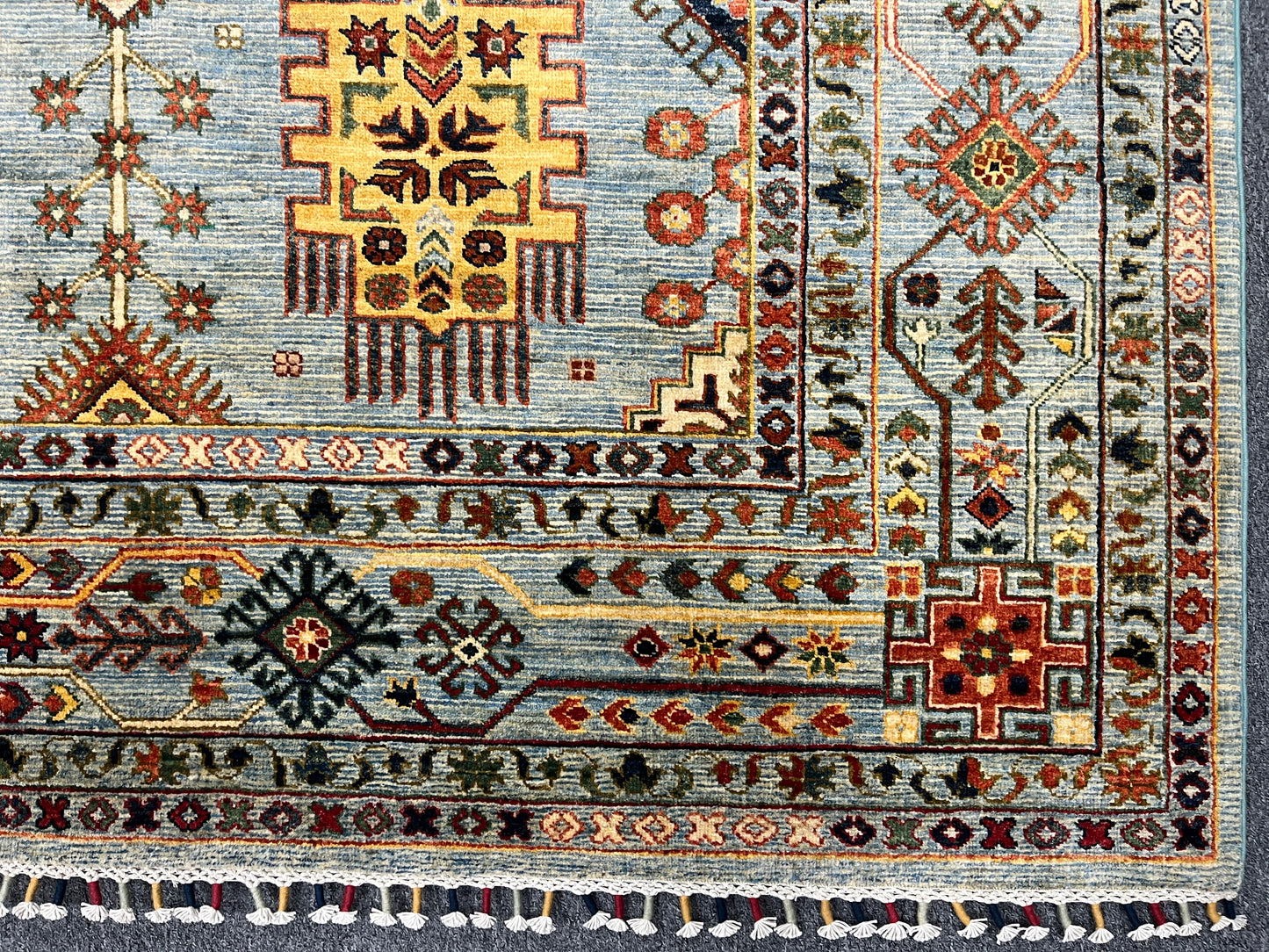 8X10 Light Blue Aryana Handmade Wool Rug # 14741