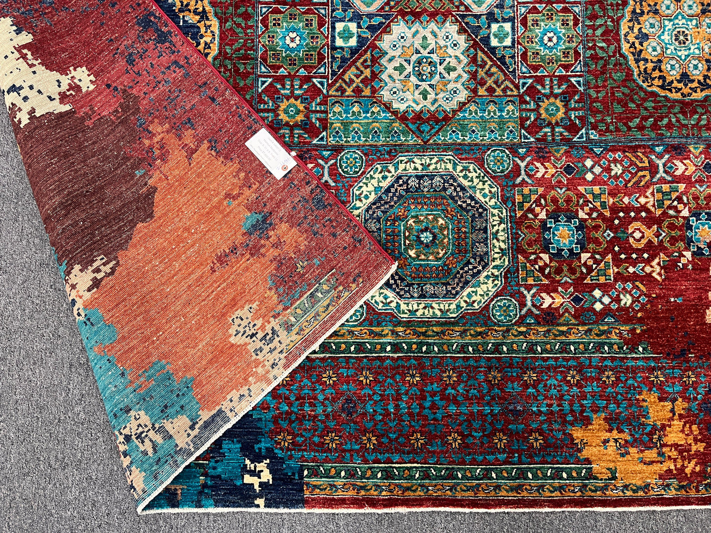 8X10 Mamluk Multicolor Handmade Wool Rug # 14697
