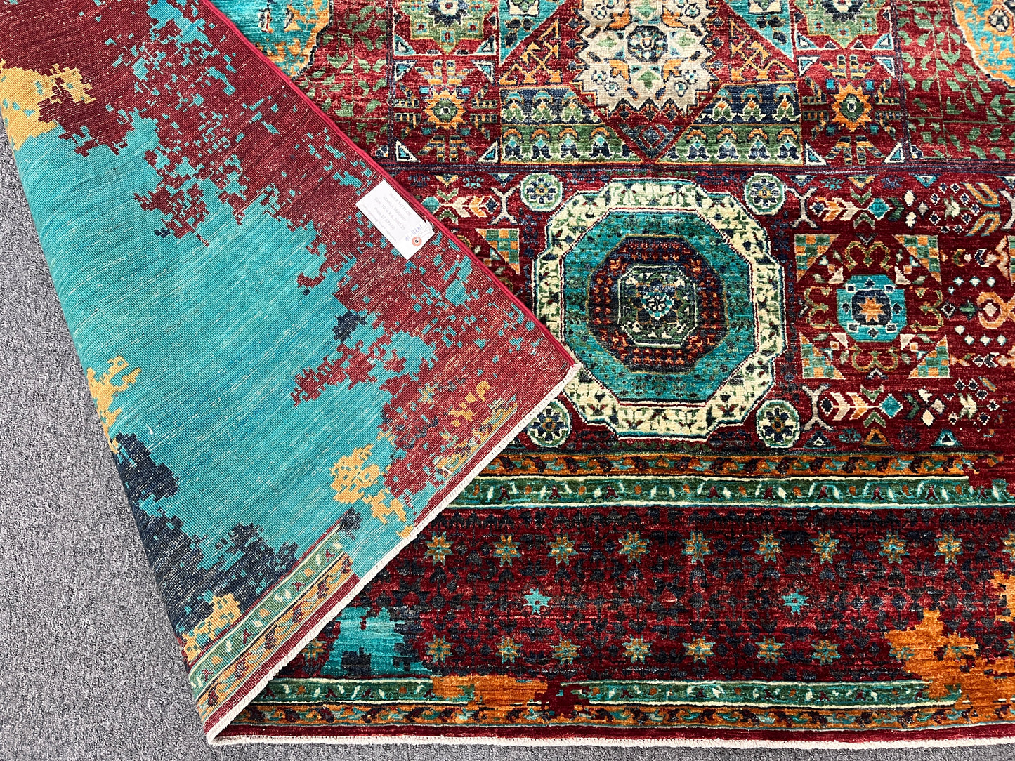 8X10 Mamluk Multicolor Handmade Wool Rug # 14711