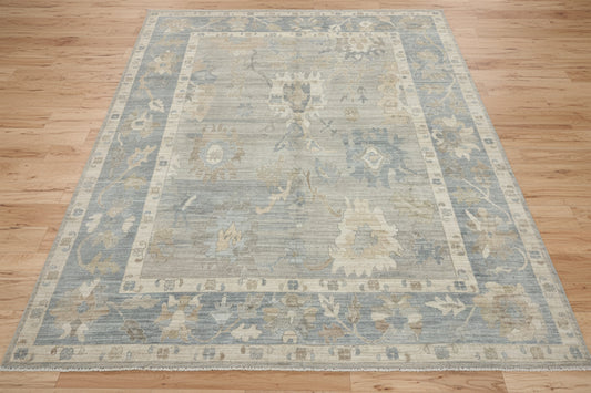 8X10 Oushak Handmade Wool Rug # 14739