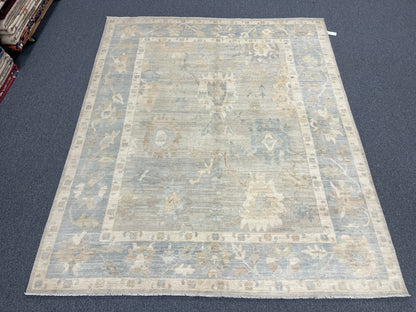 8X10 Oushak Handmade Wool Rug # 14739