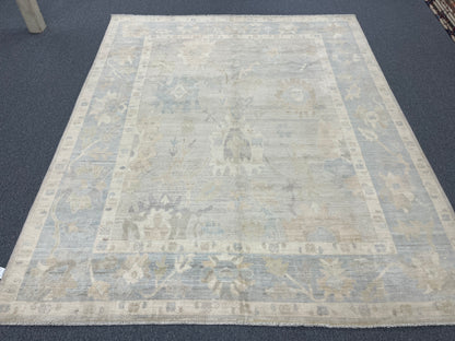 8X10 Oushak Handmade Wool Rug # 14739