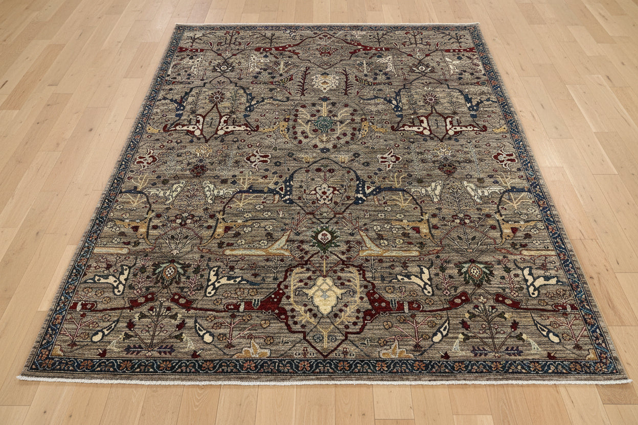 8X10 Gray Bijar Handmade Wool Rug # 14738