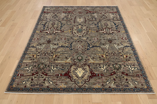 8X10 Gray Bijar Handmade Wool Rug # 14738