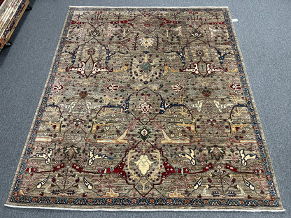 8X10 Gray Bijar Handmade Wool Rug # 14738