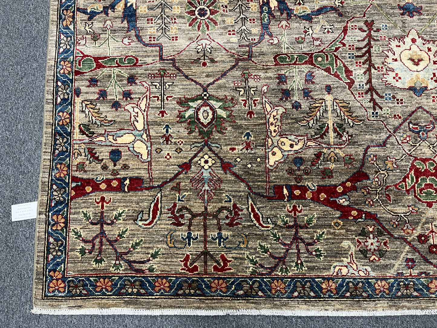 8X10 Gray Bijar Handmade Wool Rug # 14738