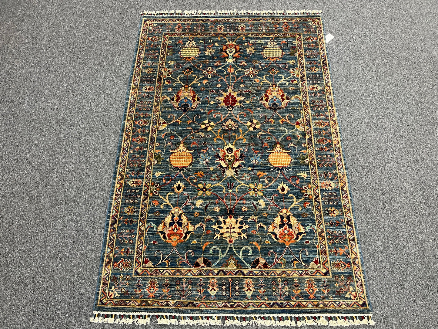 5X7 Light Blue Aryana Handmade Wool Rug # 14742