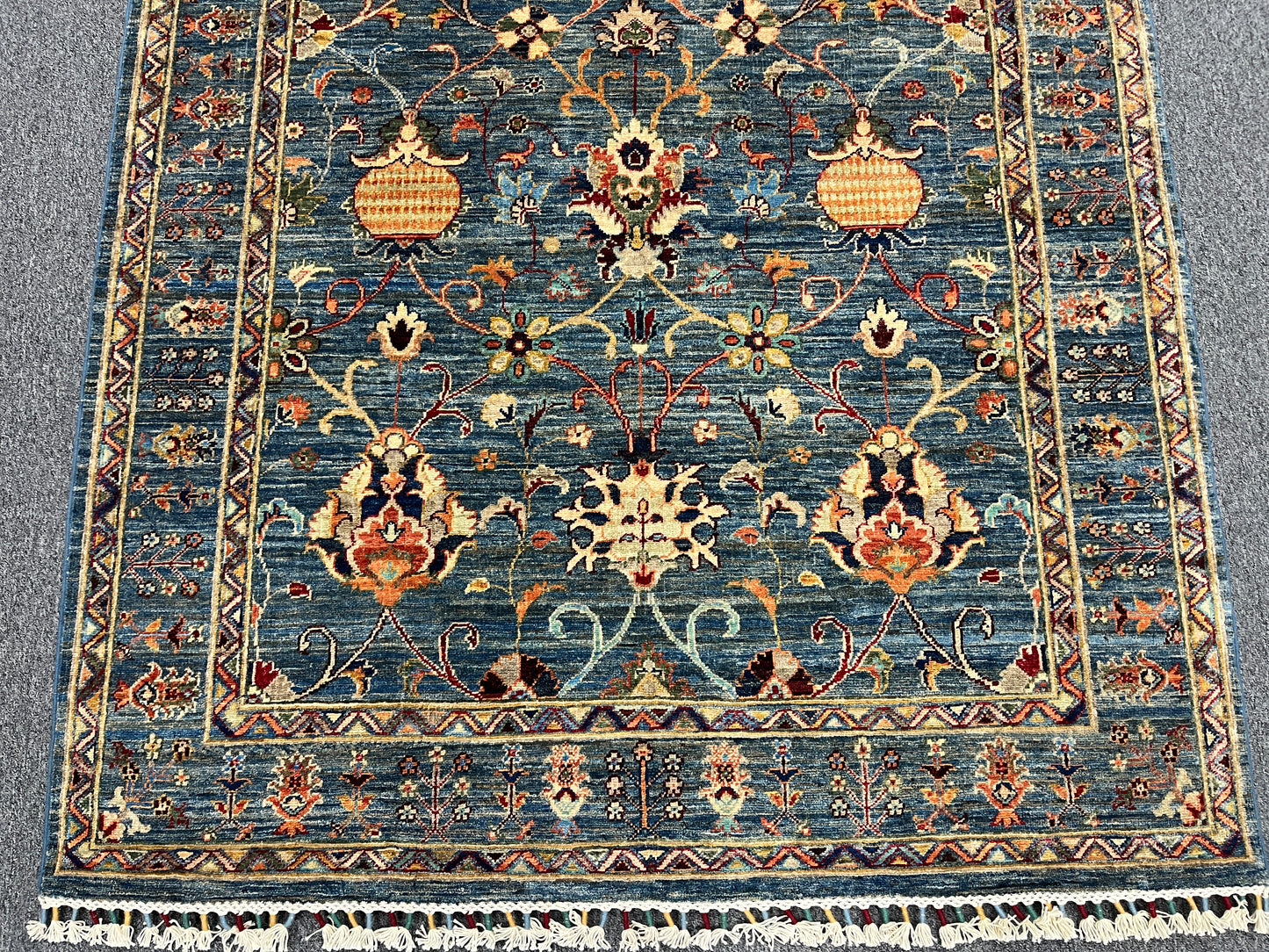 5X7 Light Blue Aryana Handmade Wool Rug # 14742