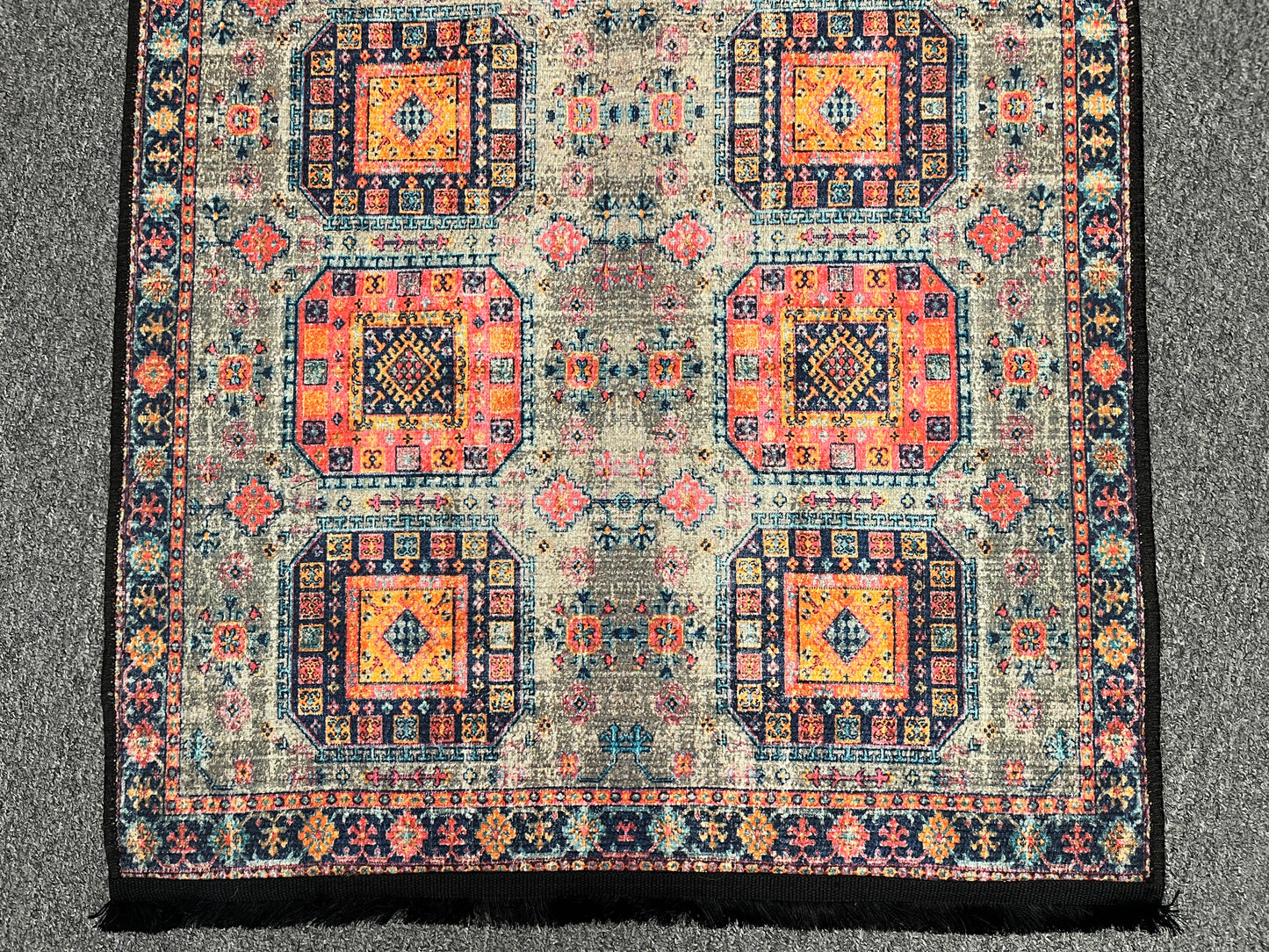3X4 Geometric Machine Washable Area Rug
