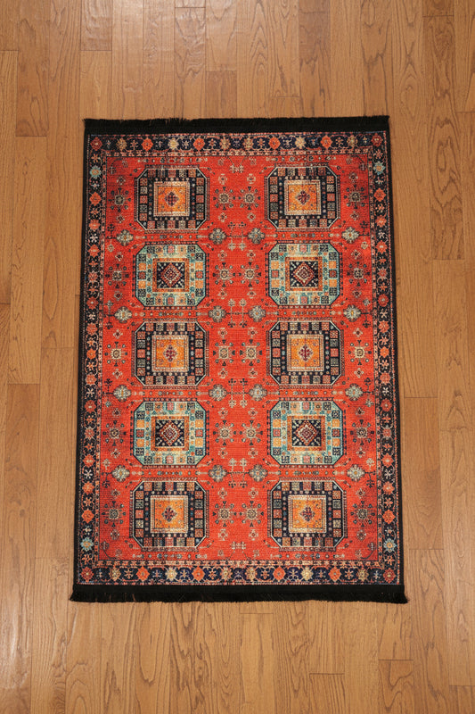 3X4 Tribal Machine Washable Area Rug