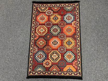 3X4 Geometric Machine Washable Area Rug