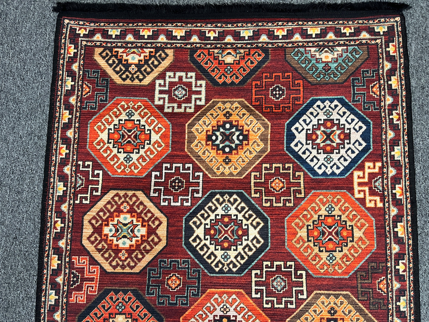 3X4 Geometric Machine Washable Area Rug