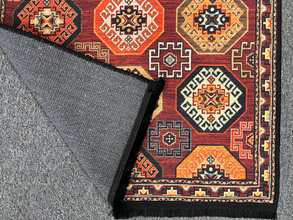 3X4 Geometric Machine Washable Area Rug