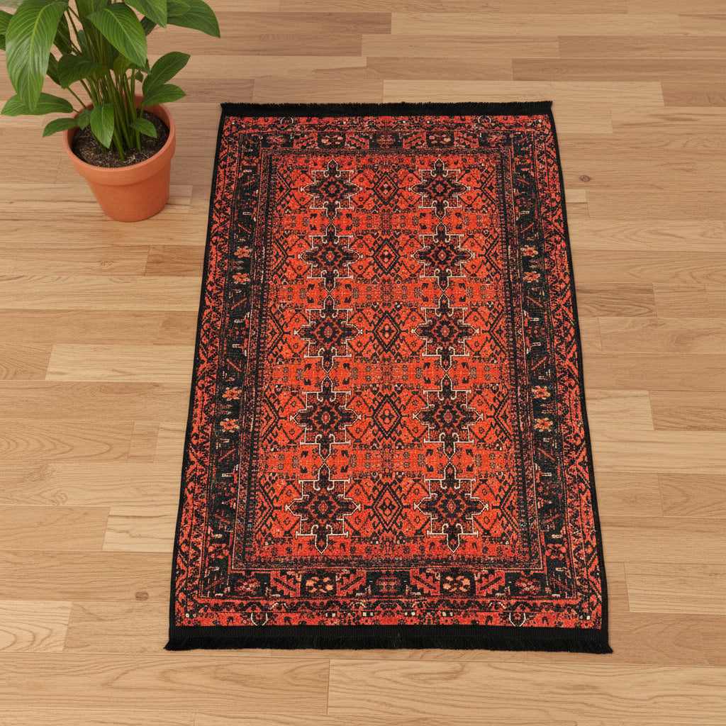 3X4 Khall Machine Washable Area Rug