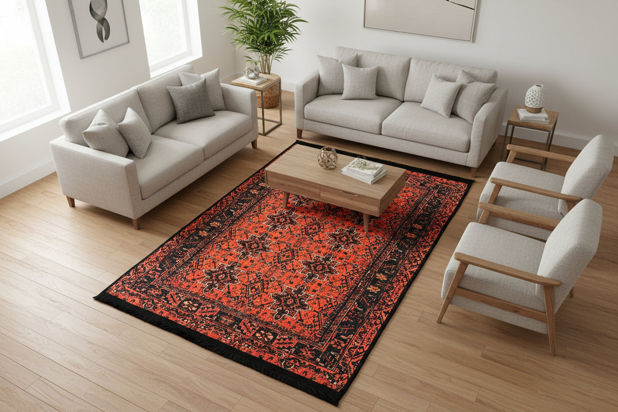 3X4 Khall Machine Washable Area Rug