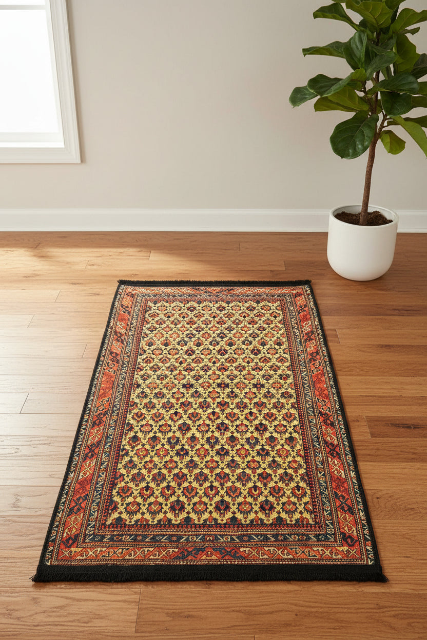 Geometric Machine Washable Area Rug