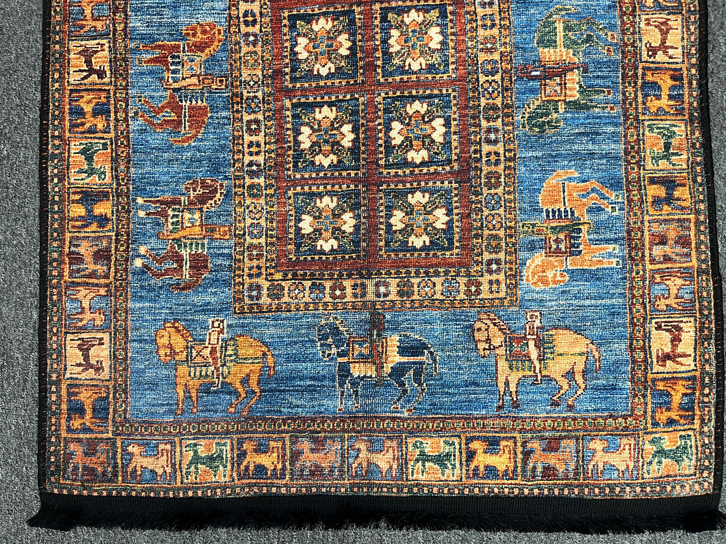 3X4 Pazyryk Design Machine Washable Area Rug