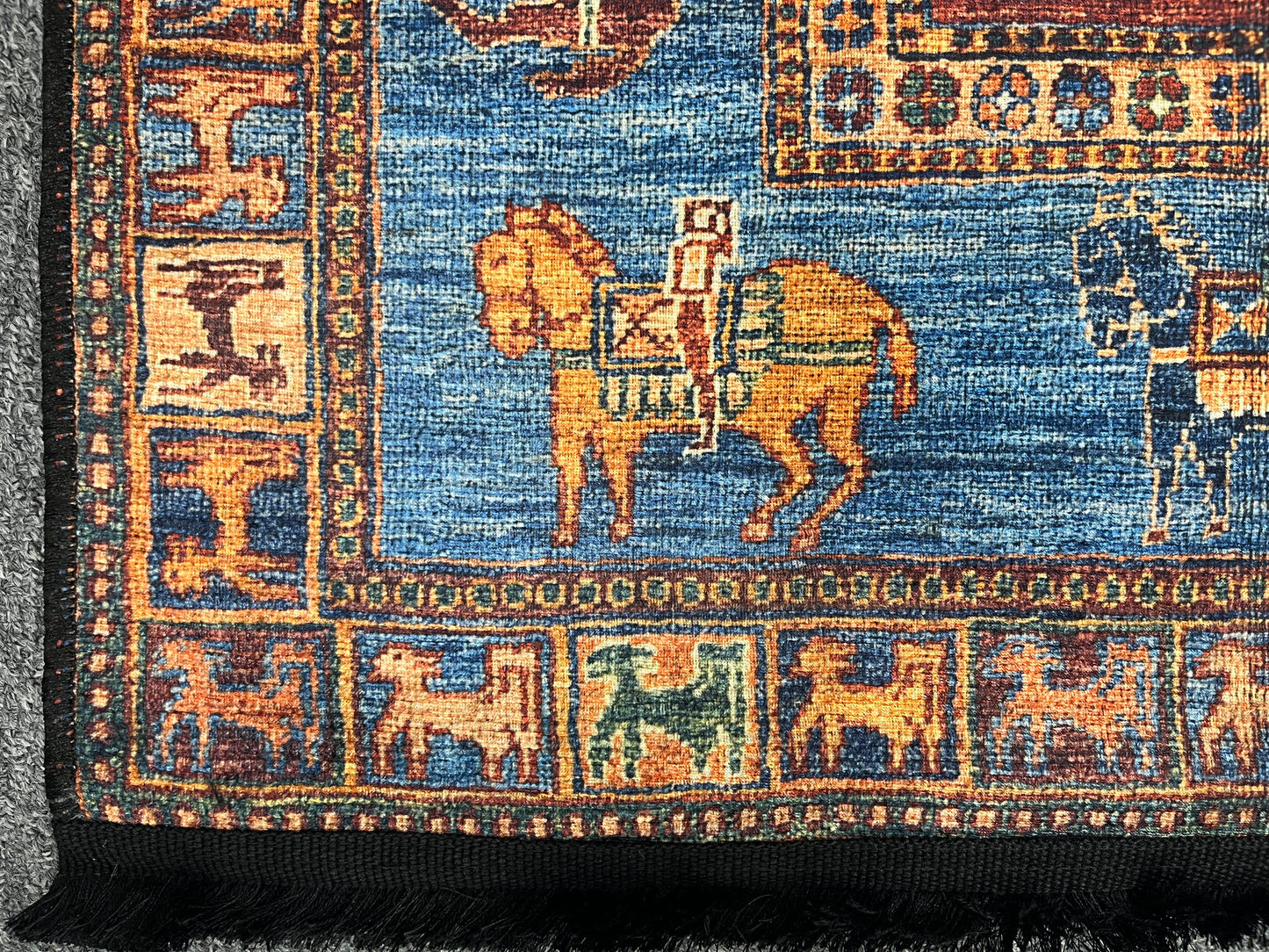 3X4 Pazyryk Design Machine Washable Area Rug