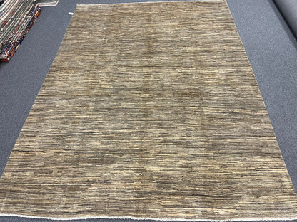 Contemporary Gabbeh 9X12 Natural Wool Color Handmade Rug # 14246