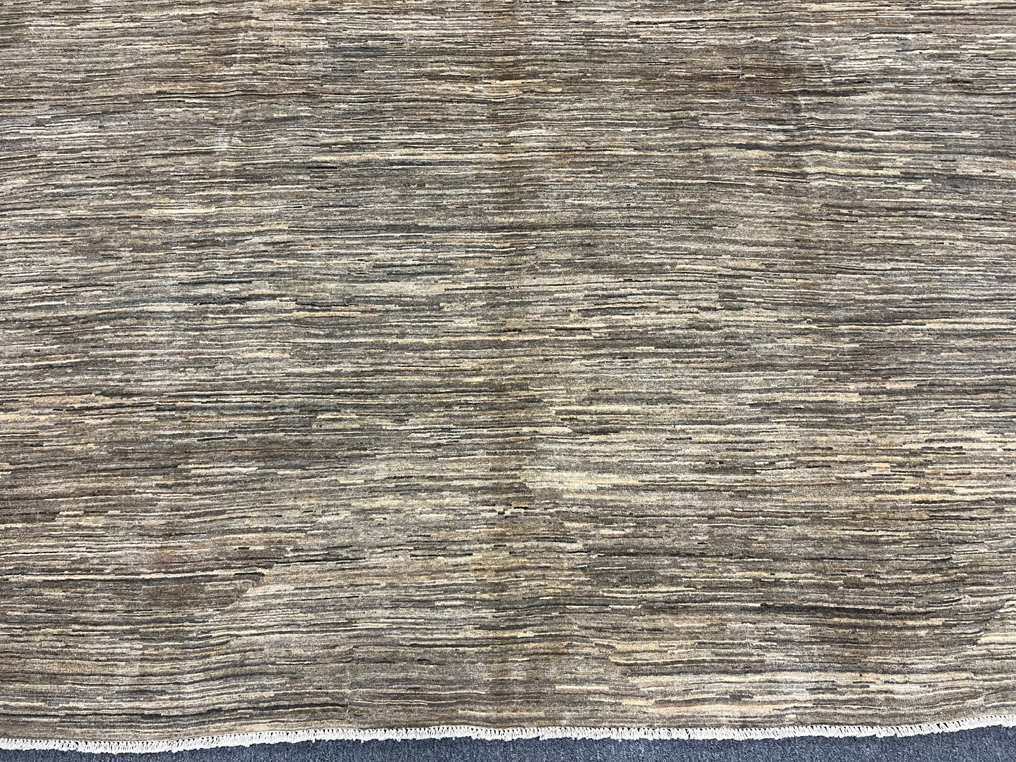 Contemporary Gabbeh 9X12 Natural Wool Color Handmade Rug # 14246