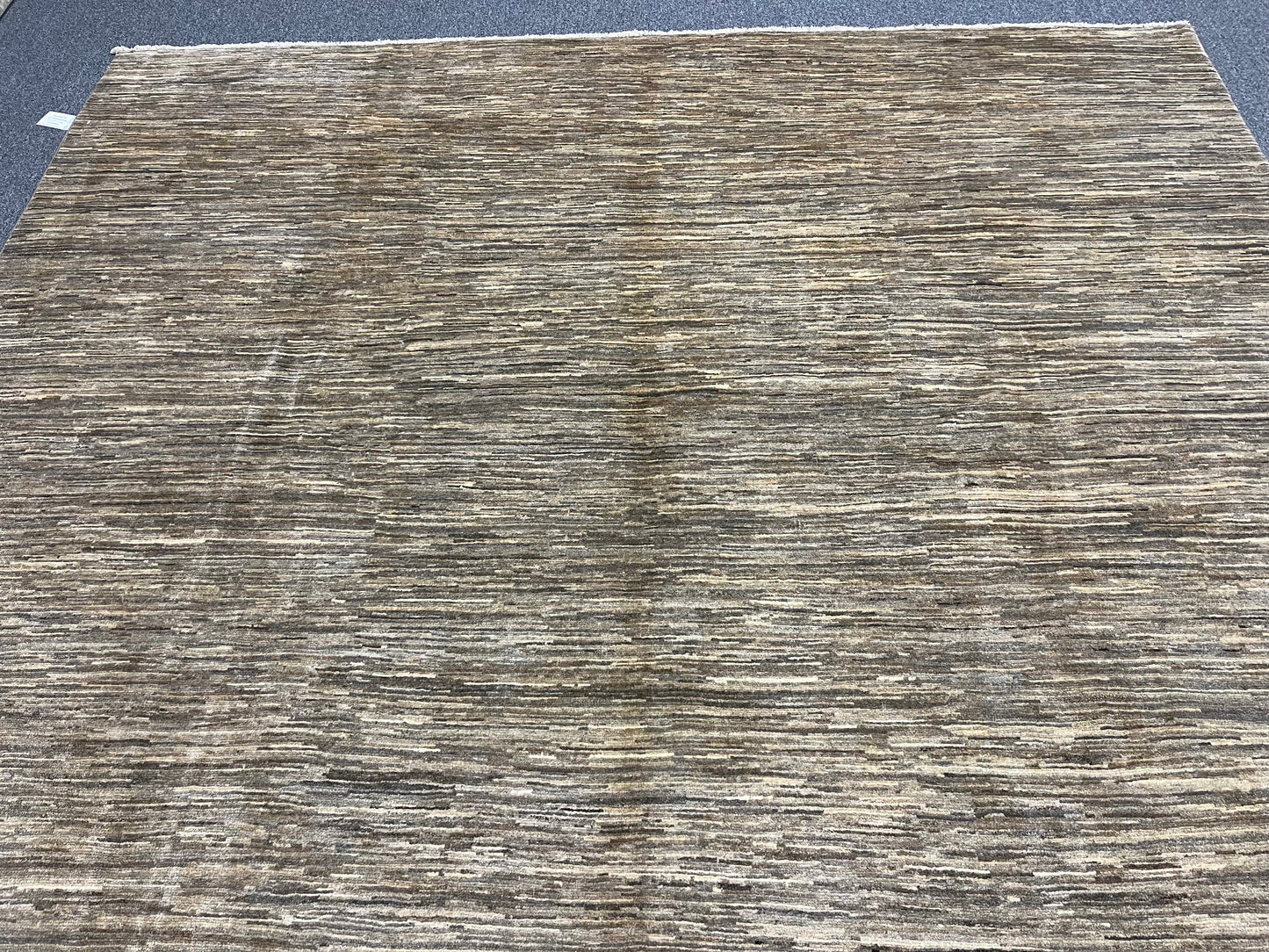 Contemporary Gabbeh 9X12 Natural Wool Color Handmade Rug # 14246