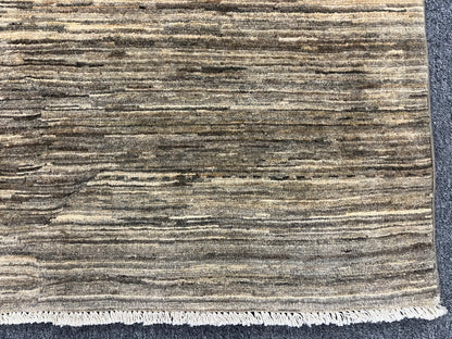 Contemporary Gabbeh 9X12 Natural Wool Color Handmade Rug # 14246