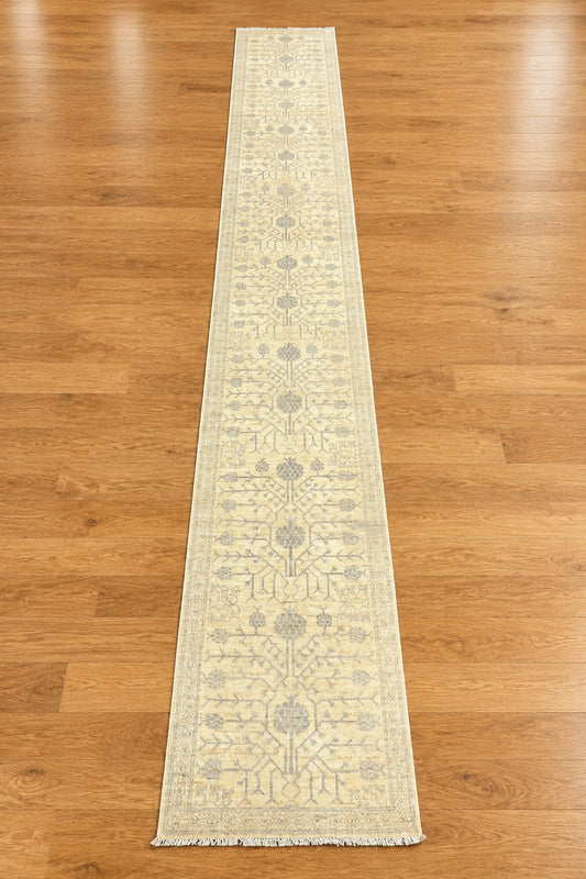 Oushak 2' 5"X19' Handmade Wool Runner Rug # 14600