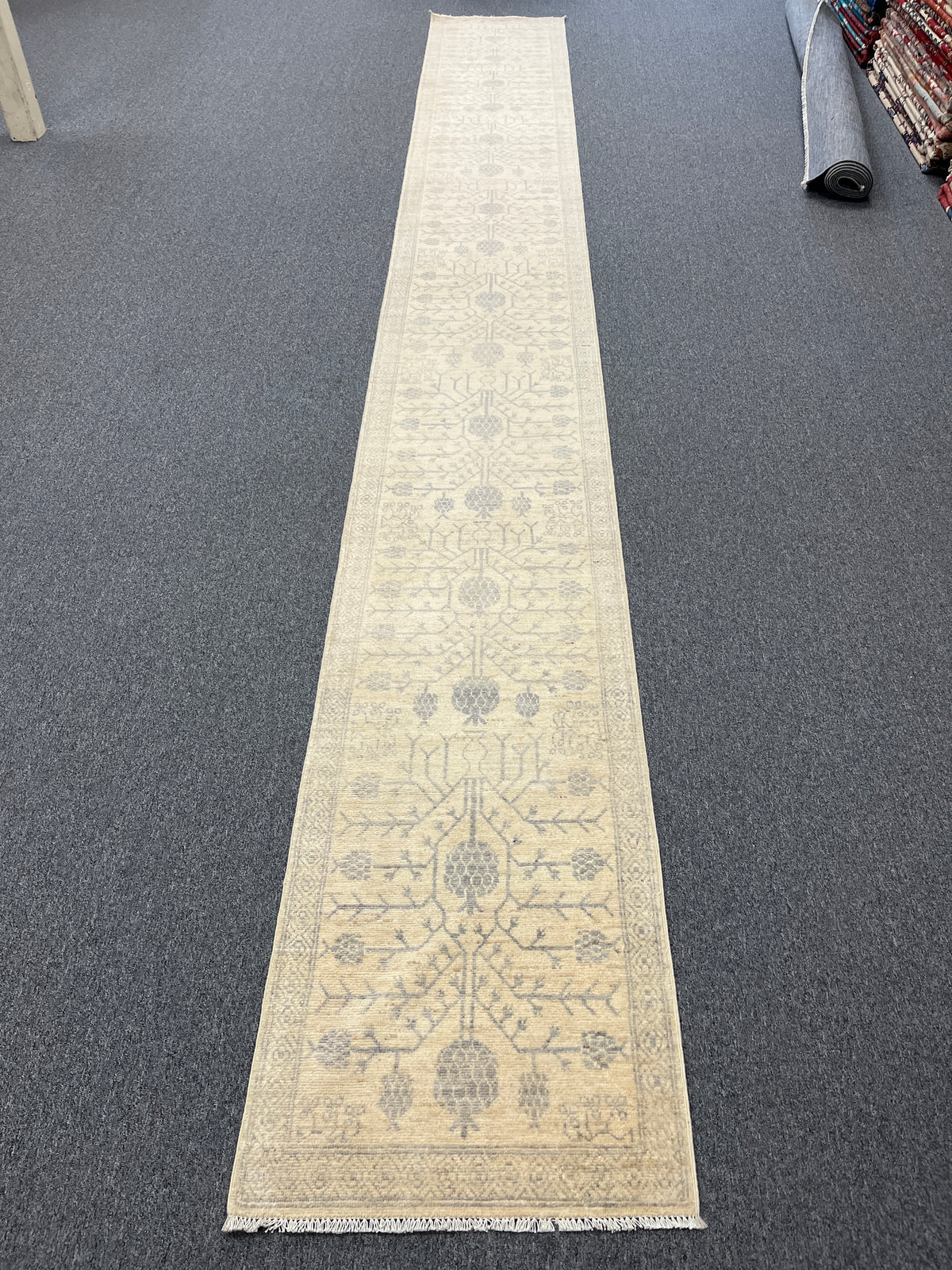 Oushak 2' 5"X19' Handmade Wool Runner Rug # 14600