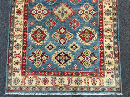 Kazak 4X6 Handmade Wool Rug # 13930