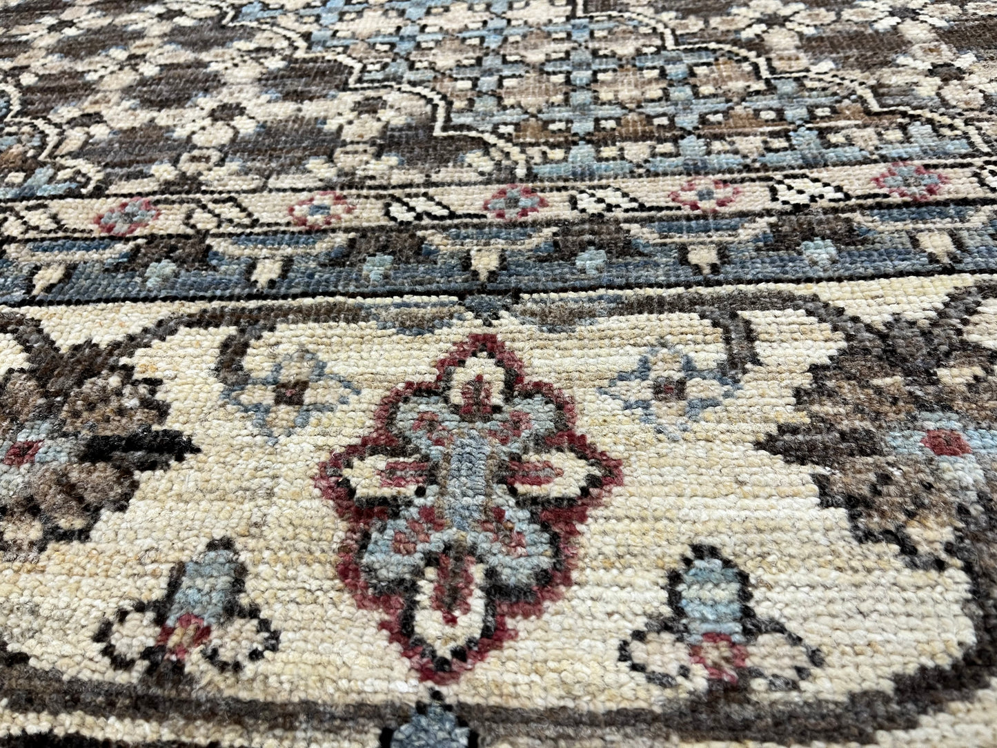 Gray/Mamluk Vintage Oushak 8X10 Handmade Wool Rug # 14310