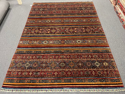 Khorjin Multicolor 9X12 Handmade Wool Rug # 13452