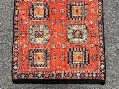 3X4 Geometric Machine Washable Area Rug