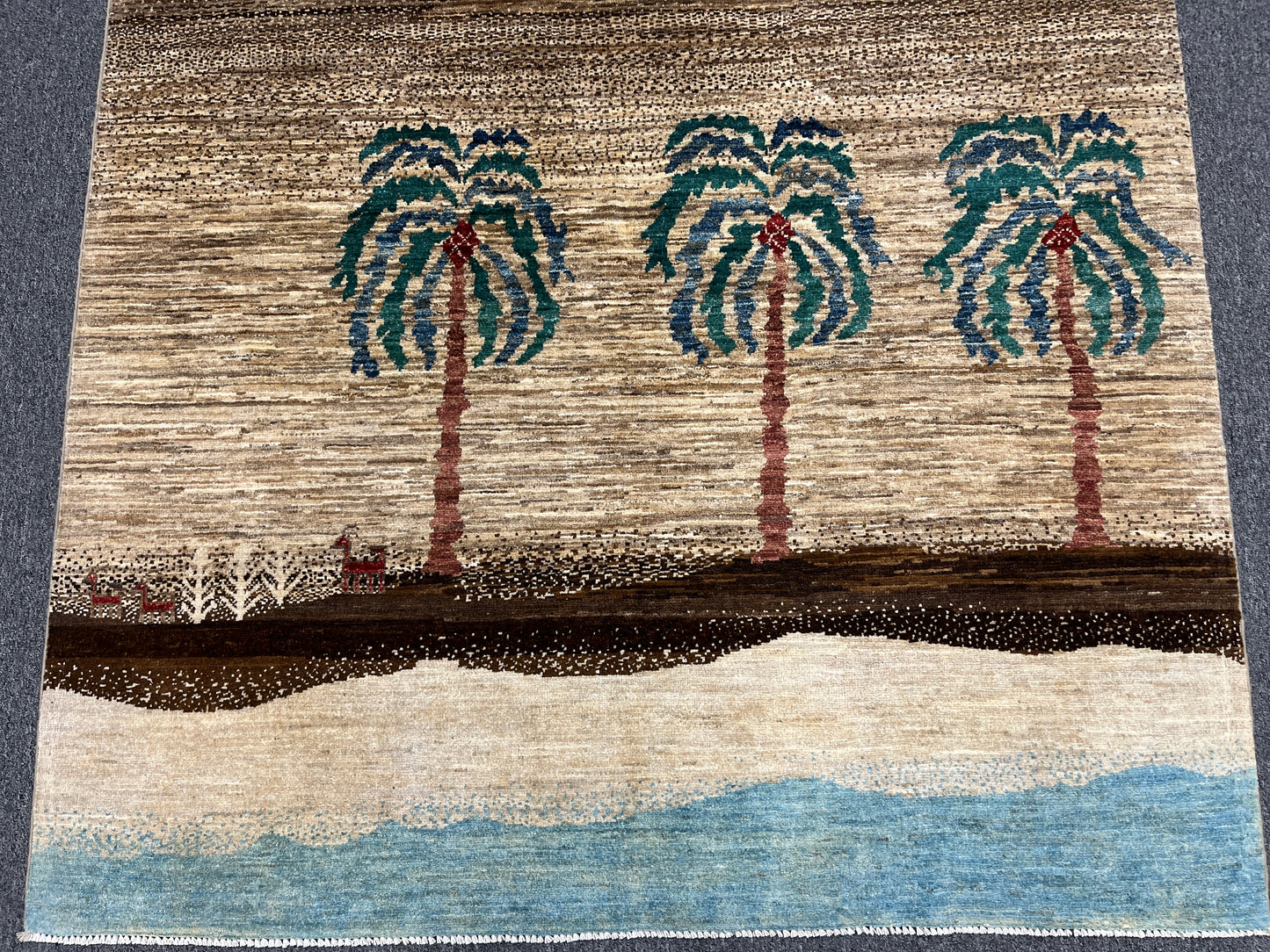 5X7 Gabbeh Loribaft Handmade Wool Tribal Rug # 14435