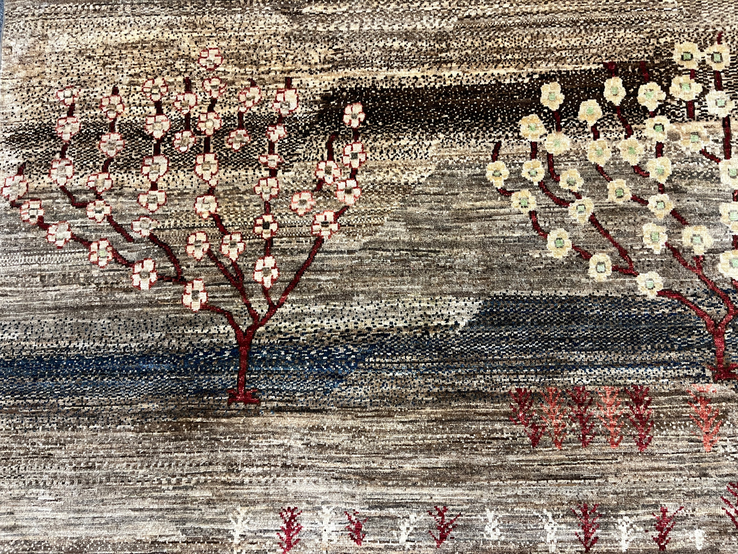 9X12 Gabbeh Loribaft Handmade Wool Tribal Rug # 14498