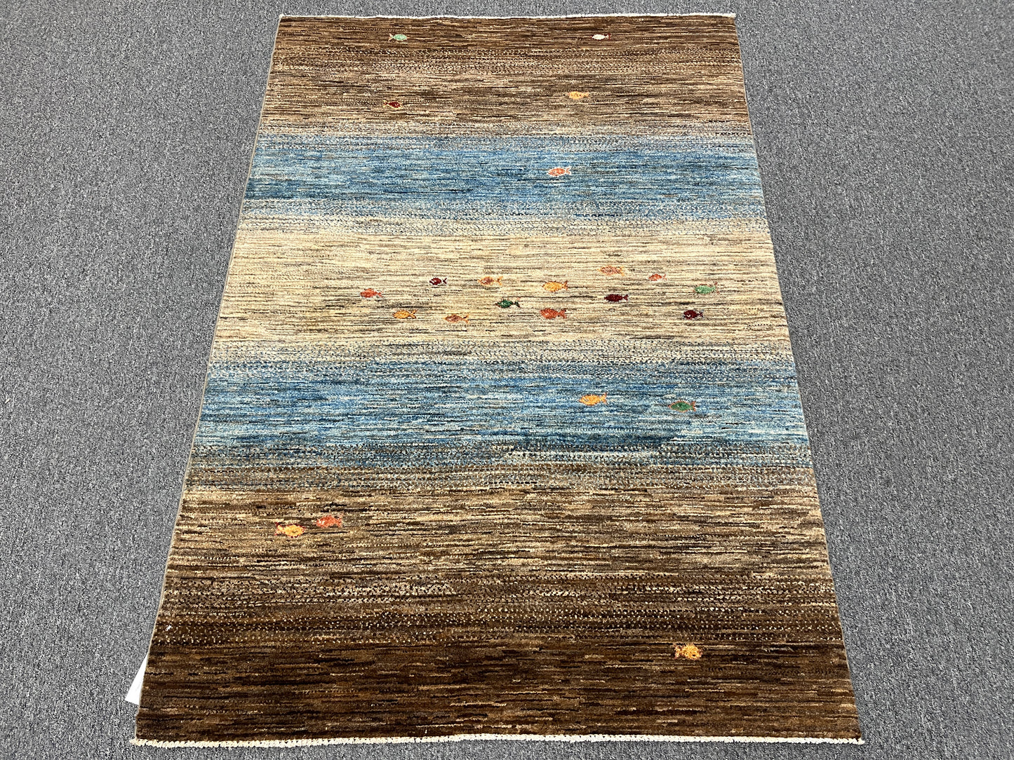 4X6 Gabbeh Loribaft Handmade Wool Tribal Rug # 14402