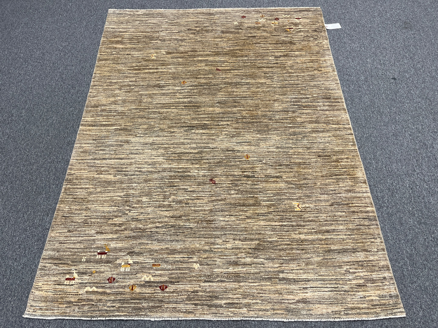 5X7 Gabbeh Loribaft Handmade Wool Tribal Rug # 14372