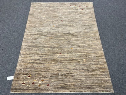 5X7 Gabbeh Loribaft Handmade Wool Tribal Rug # 14372