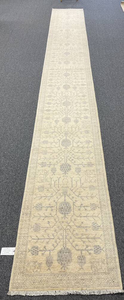 Oushak 2' 5"X20' Handmade Wool Runner Rug # 14599