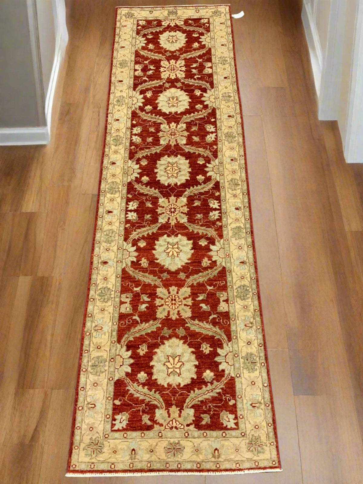 Oushak Chobi 2'8" x 10' Handmade Wool Runner Rug # 10284
