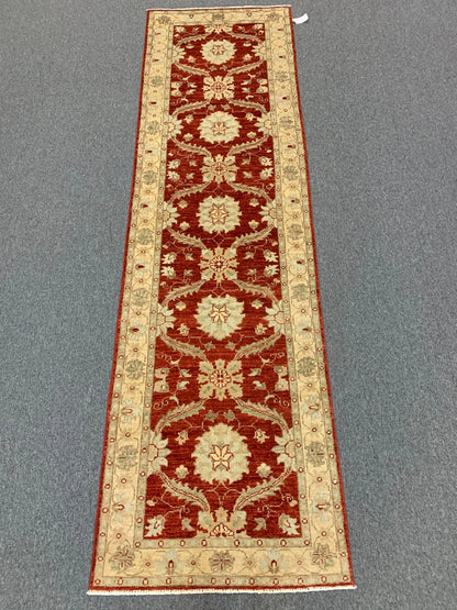 Oushak Chobi 2'8" x 10' Handmade Wool Runner Rug # 10284