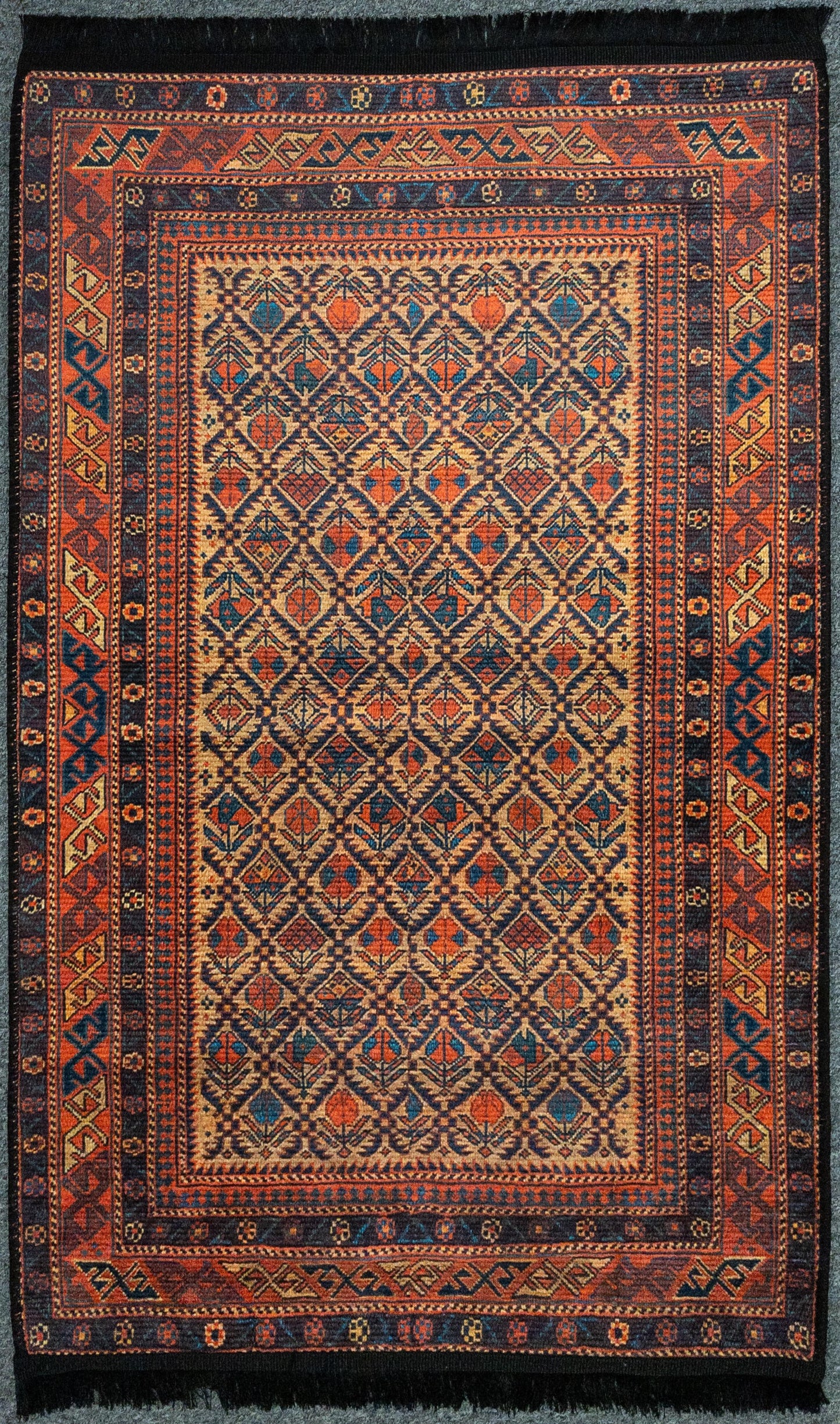 Geometric Machine Washable Area Rug