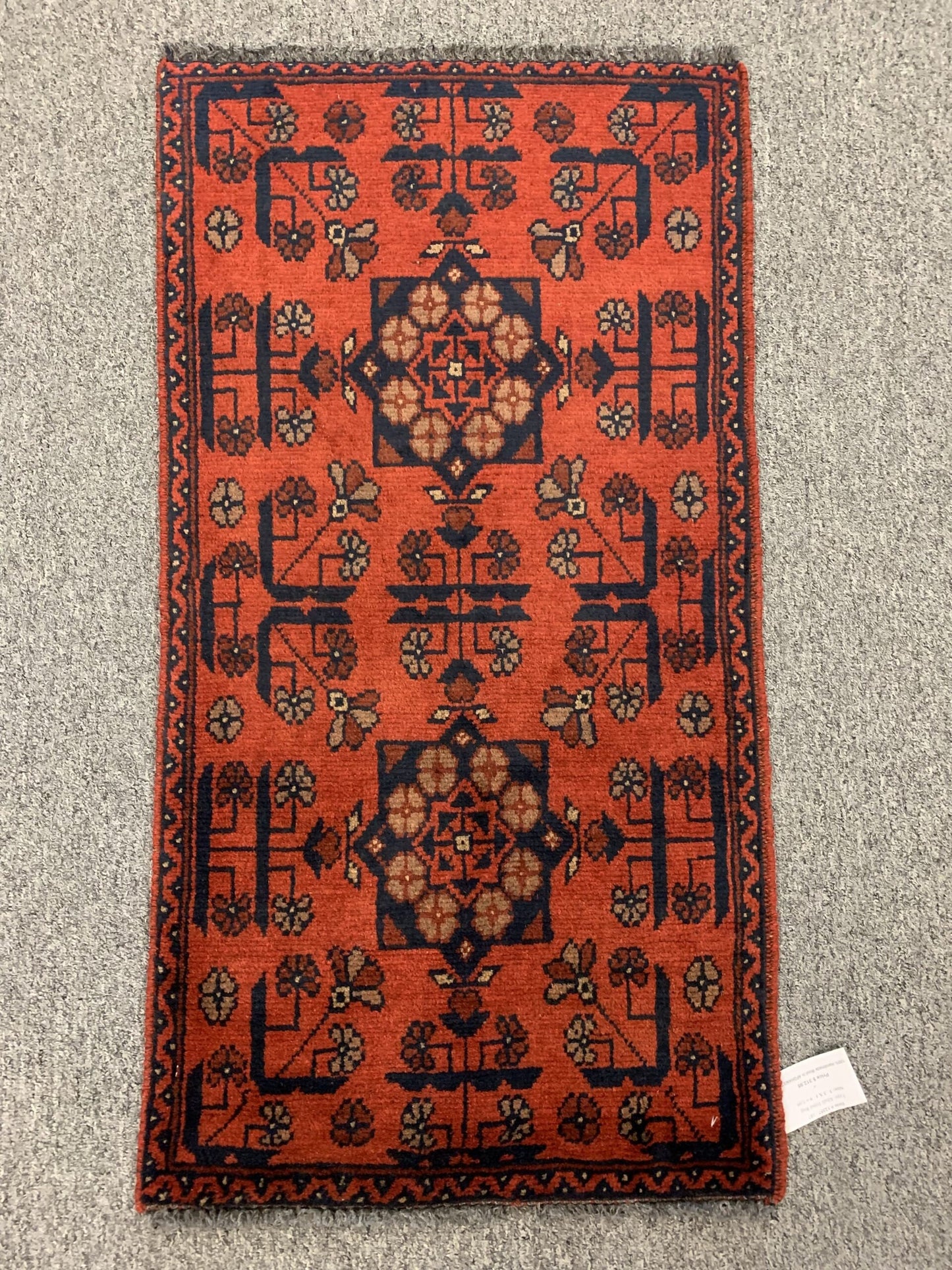 2 X 3 Khall Tribal Handmade Wool Rug # 12357