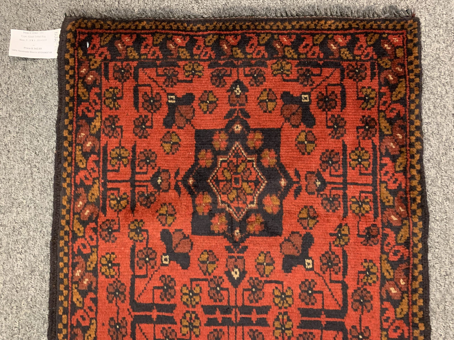 2 X 3 Khall Tribal Handmade Wool Rug # 12361