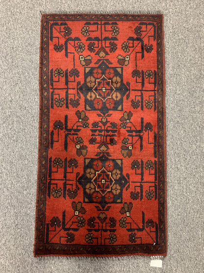 2 X 3 Khall Tribal Handmade Wool Rug # 12377