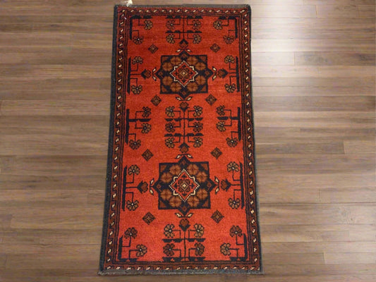 2 X 3 Khall Tribal Handmade Wool Rug # 12343