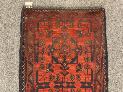 2 X 3 Khall Tribal Handmade Wool Rug # 12308