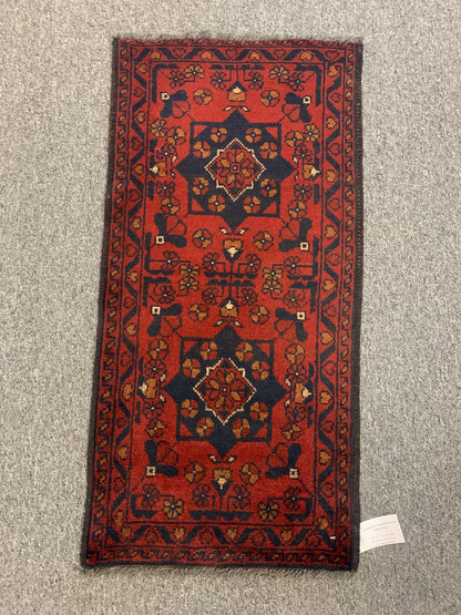 2 X 3 Khall Tribal Handmade Wool Rug # 12345