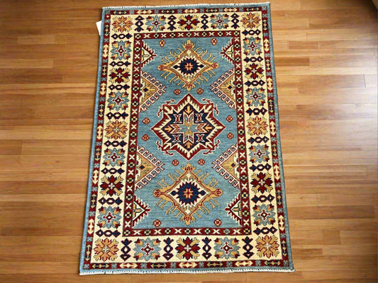 3' X 4' Kazak Handmade Wool Rug # 12578